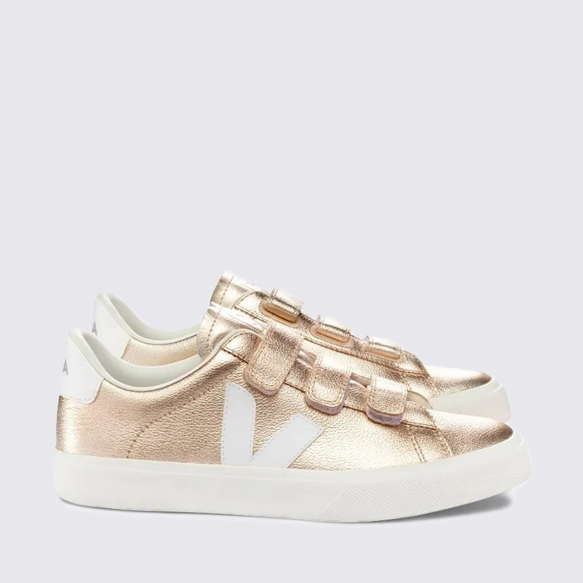 Tênis Veja Recife Logo Chromefree Platine White